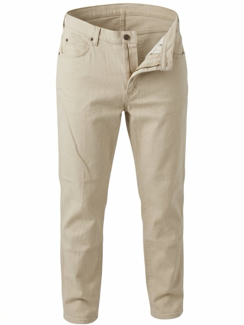 Lee Women’s Cream Denim Jeans Size 14 Long Stretch Straight Leg